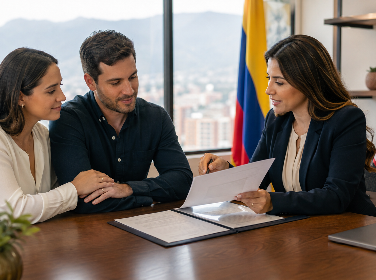 U.S. and Canadian couples receiving legal assistance to register a foreign marriage in Colombia