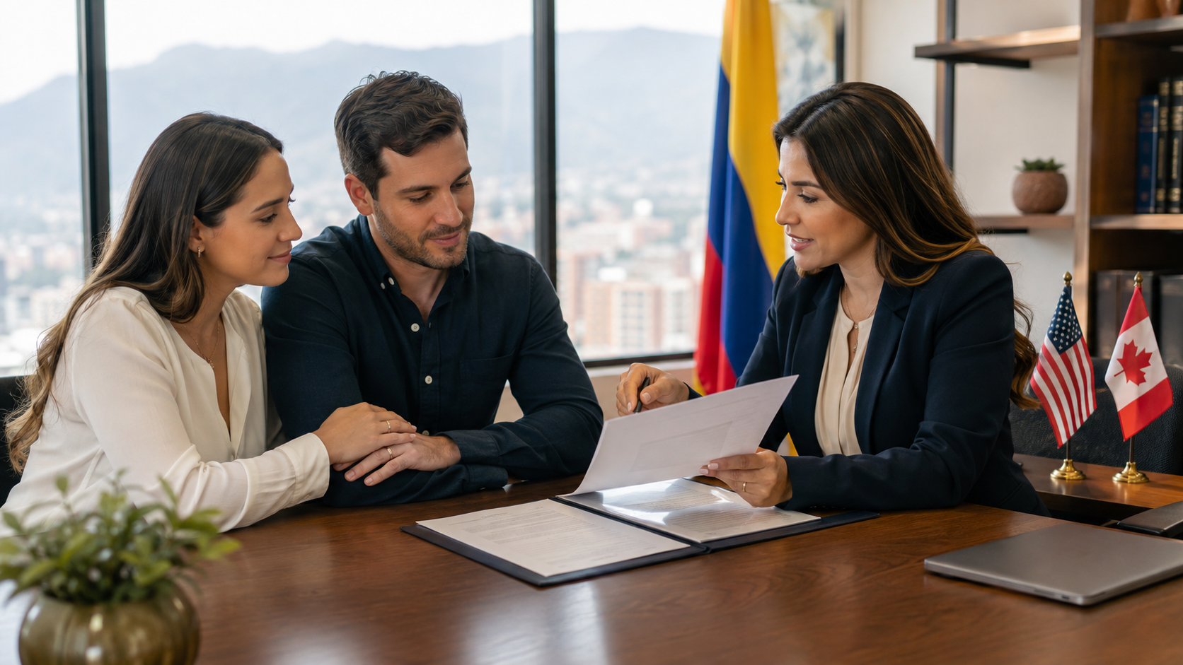 U.S. and Canadian couples receiving legal assistance to register a foreign marriage in Colombia