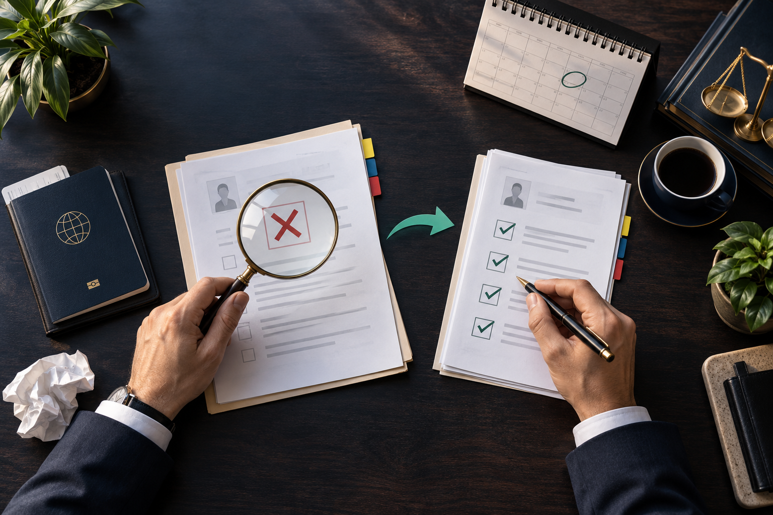 Professional review of a denied or inadmitted Colombian visa application.